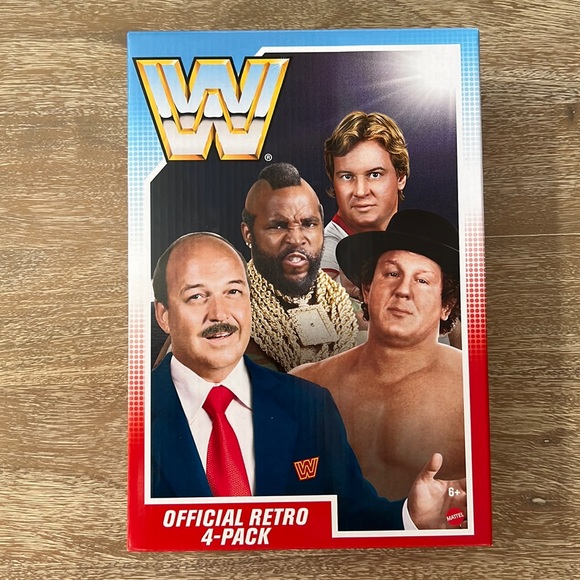 Mattel Other - Mattel Creations WWE WWF Retro Figures Set Wave 1 Wrestlers 4 pack New Wrestling